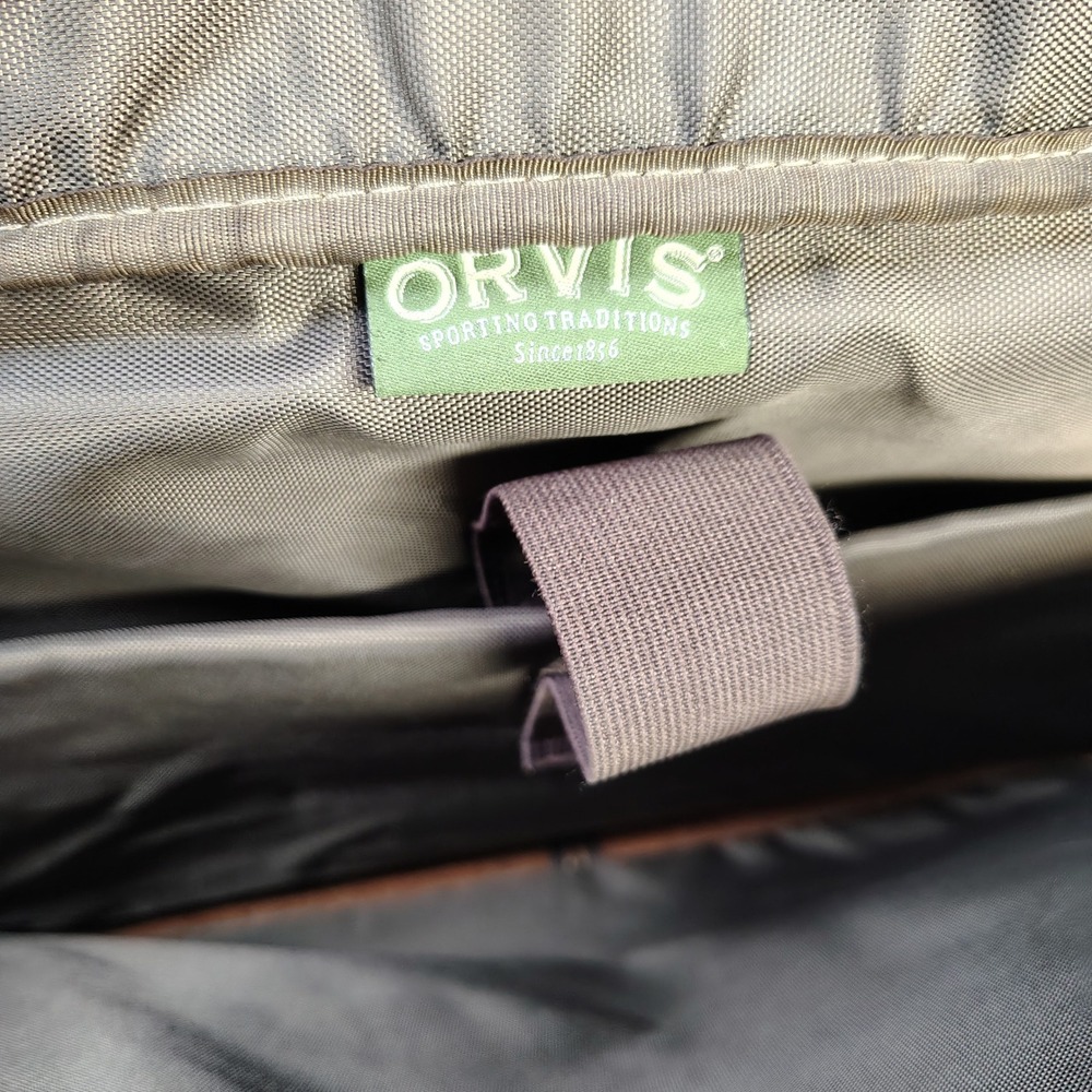 Vintage ORVIS Bullhide Leather Briefcase Brown Patina Gokey Heritage Bag USA - Picture 10 of 13